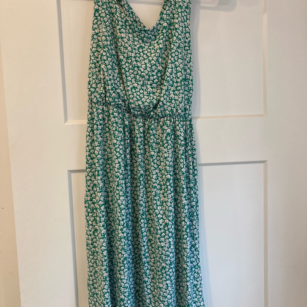 Floral Green Dress